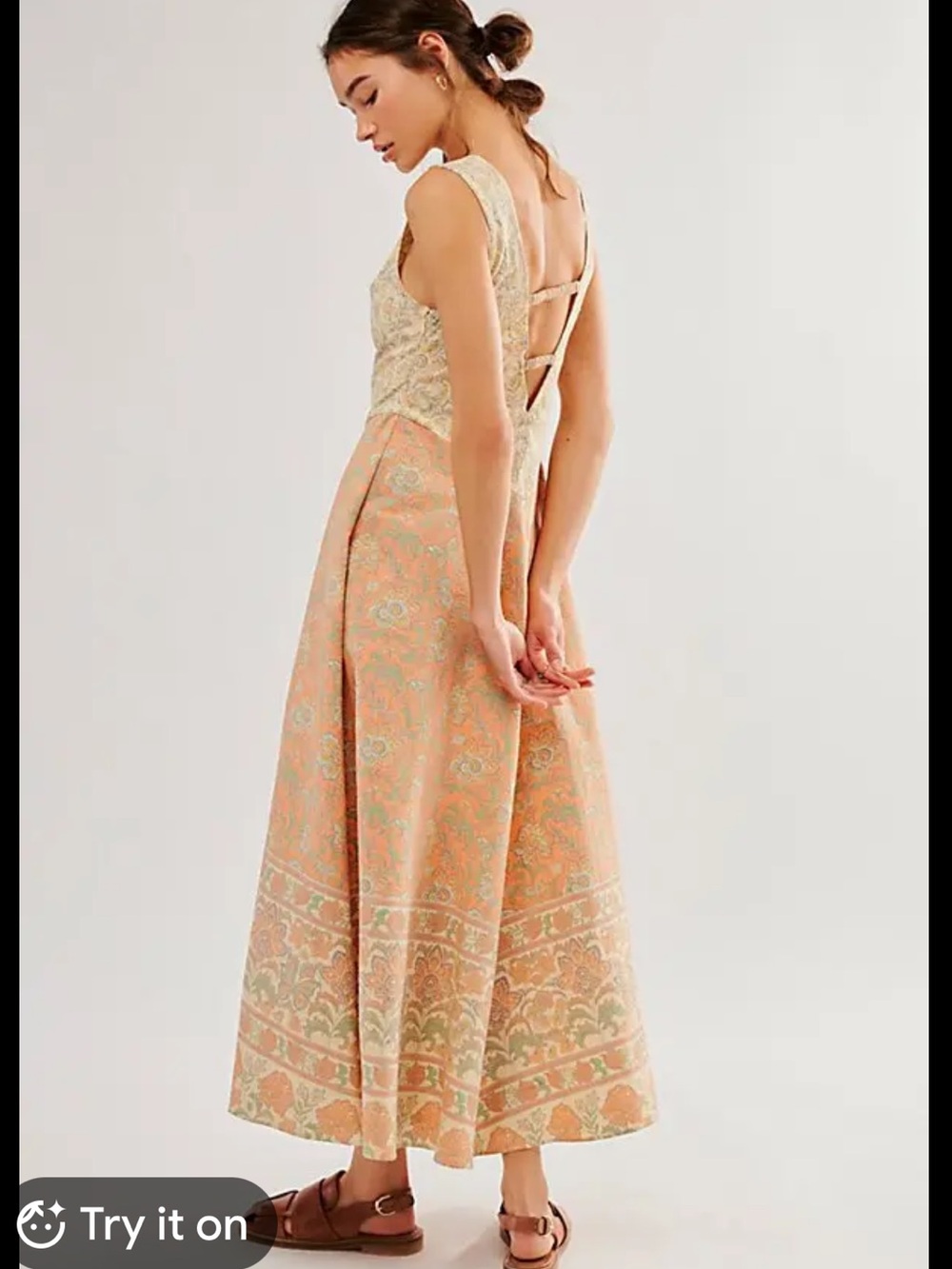Free People Boho Western Malena Maxi Dress Size S - Picture 4 of 13